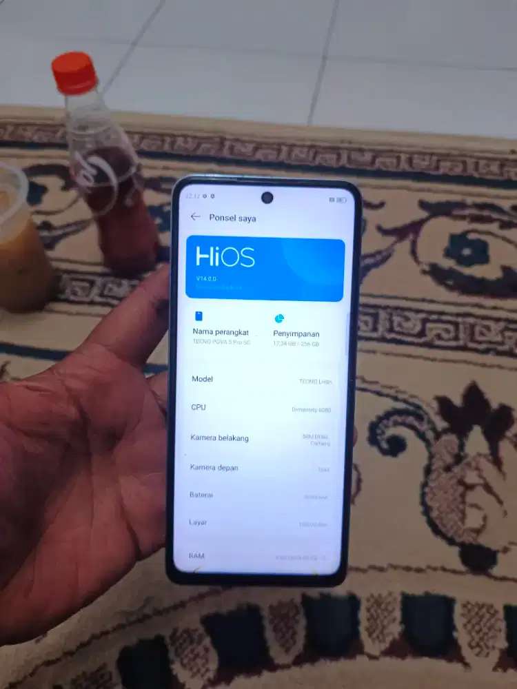Tecno pova 5 pro 5G 8/256 Dimensity 6080