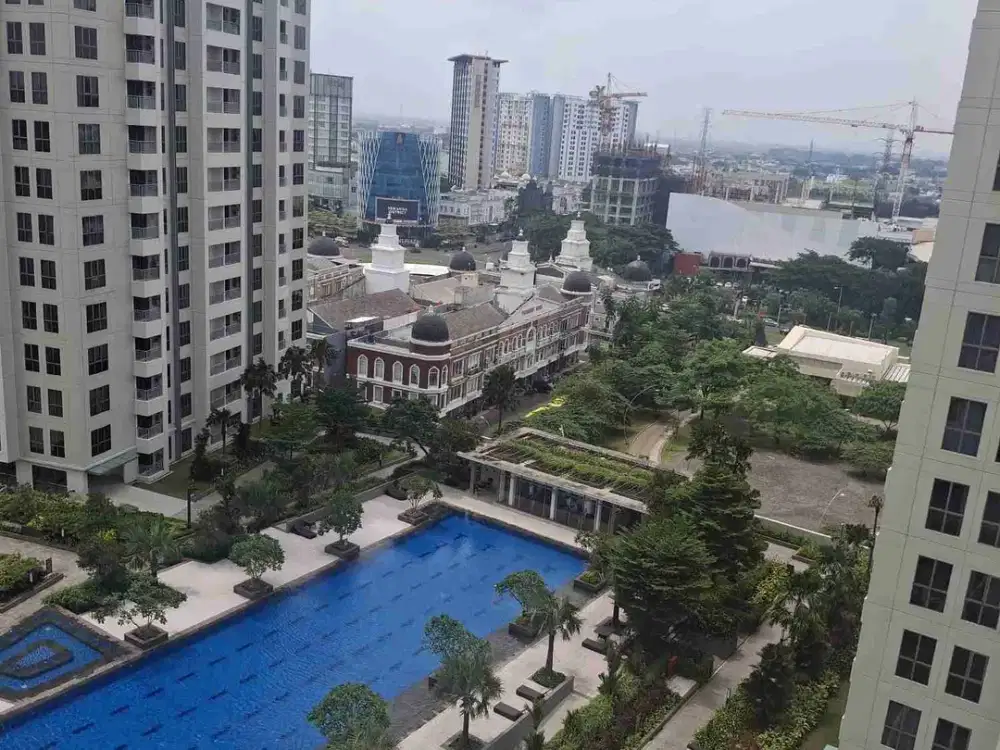 JUAL CEPAT Apartment M Town Signature Tower Herald Gading Serpong 2 BR Siap Huni 1,3 M Nepis