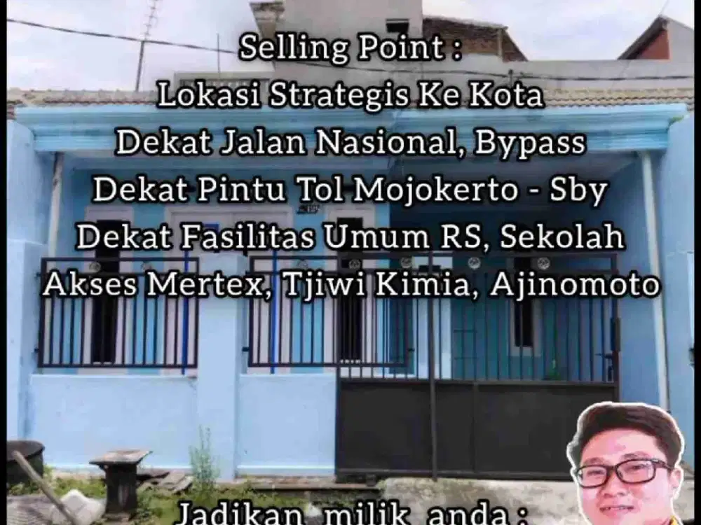RUMAH SIAP HUNI MOJOKERTO DEKAT MERTEX