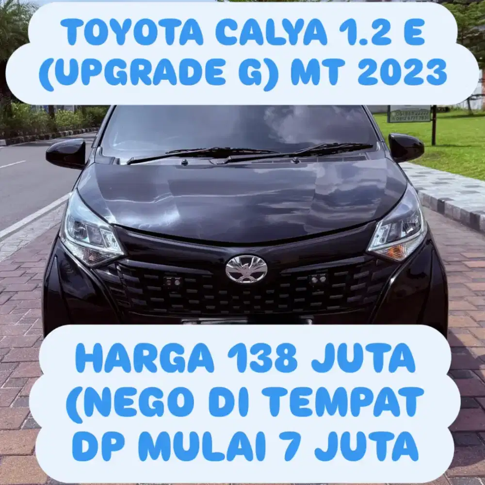TOYOTA CALYA 1.2 E (UPGRADE G) MT 2023 DP 7 JUTA