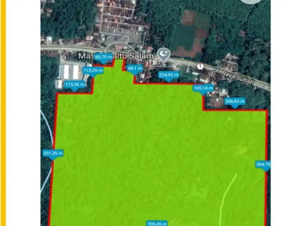 Dijual Lahan Zona Industri Lokasi Strategis Banyuputih,Batang Luas 50 Ha