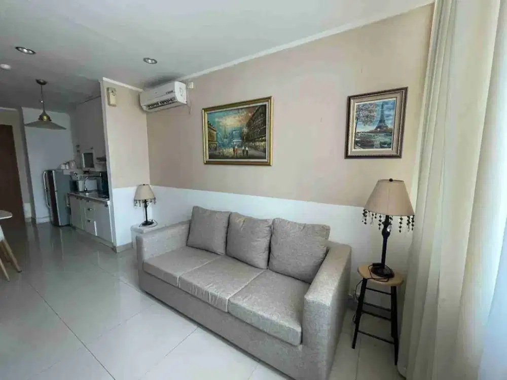 JUAL CEPAT Apartment Sahid Sudirman Jakarta Pusat 2 BR Full Furnished 2,2 M