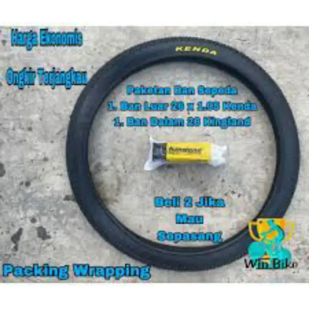 Sedia ban dalam dan ban luar sepeda
