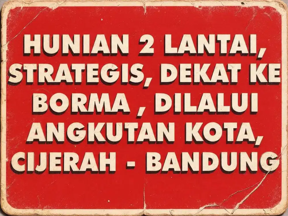 JUAL RUMAH MURAH DI, CIJERAH, SUDIRMAN, MELONG, BANDUNG KULON, GEMPOL,