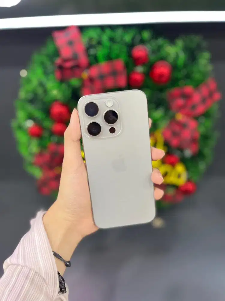 IPHONE 15PRO 256 NATURAL TITANIUM SECOND RESMI INDO