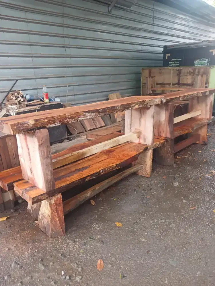 Bangku solid utuhan  pj tebal  juoz mentahan