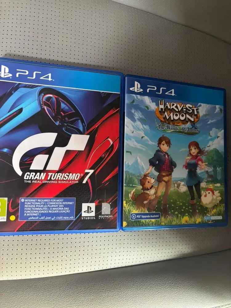 ps4 bd gran turismo 7 & harvest moon anthos