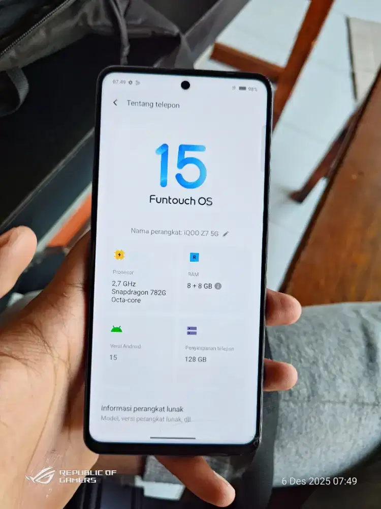 Iqoo Z7 5G 8/128 normal siap pakai