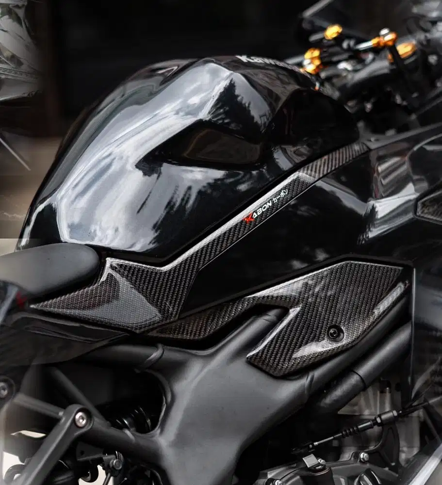 Kawasaki ninja zx25 al black karbon modifikasi