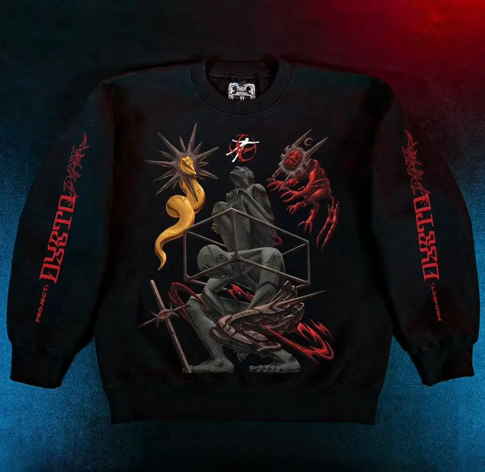 Catharsis Project Dystopian - Ambigram (Oversized Crewneck) - L