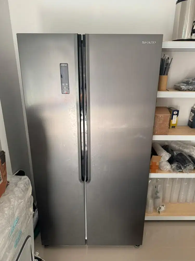 KULKAS SHARP 2 PINTU SIDE-BY-SIDE INVERTER DIGITAL - KONDISI BAIK