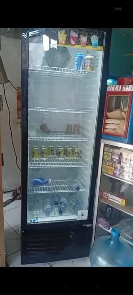 Jual showcase RSA 300 LITER BARU SEBULAN PAKE