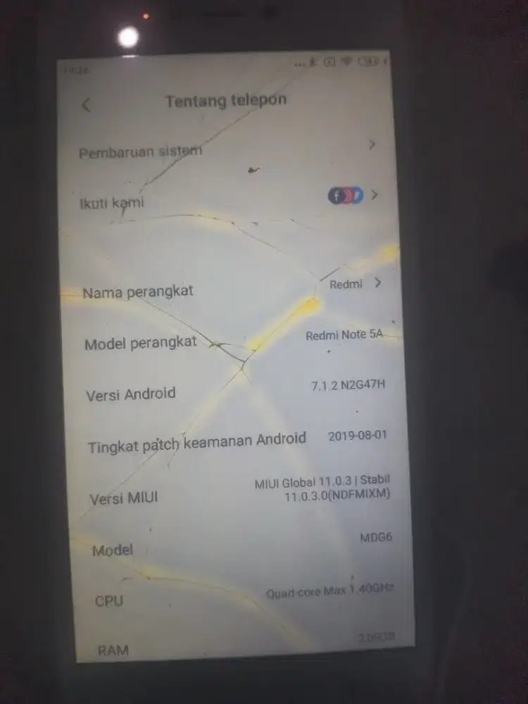 Redmi5A apa ada nya