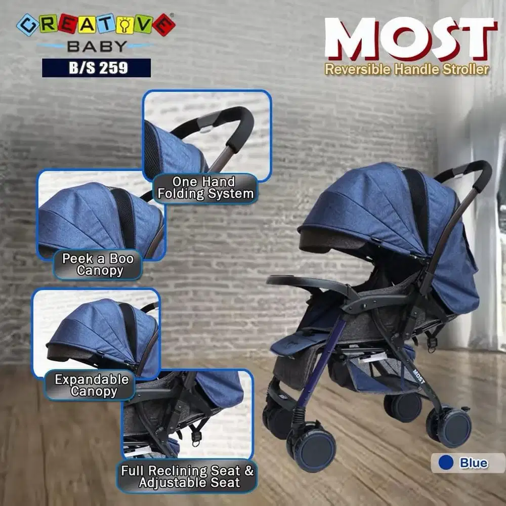 Stroller baby merk creative baby - Most