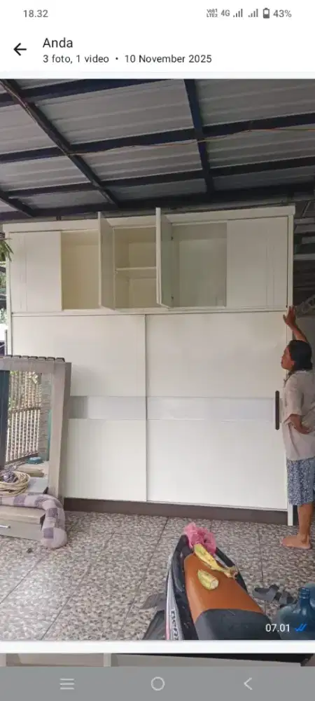 Jual lemari pakaian kondisi masih bagus