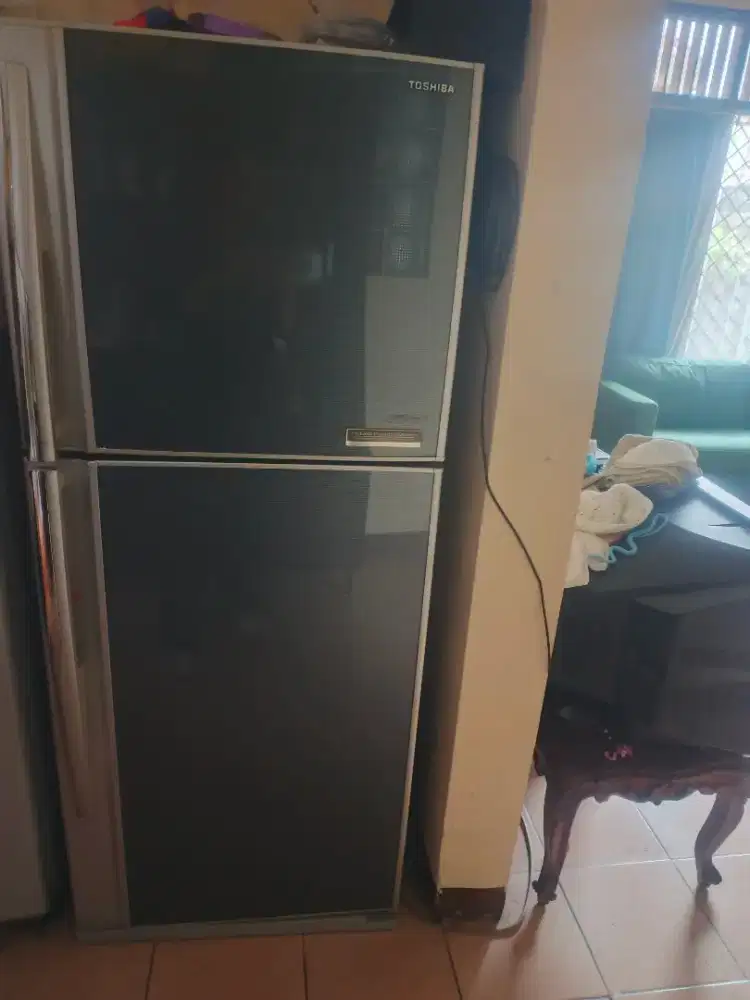 Jual santai kulkas toshiba hybrid