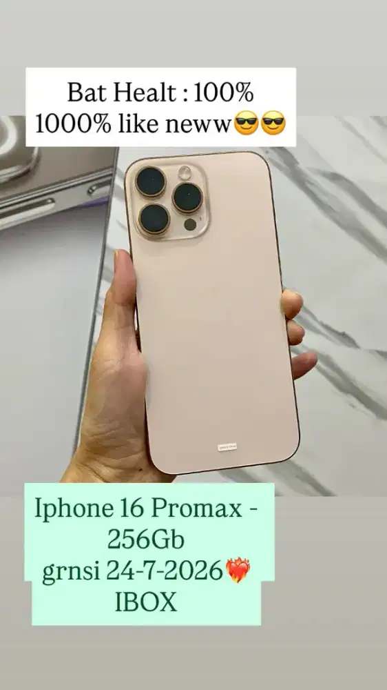 Iphone 16 promax 256gb ibox