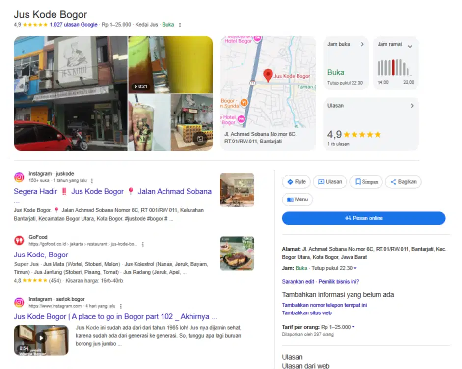 STAFF OUTLET JUS KODE BOGOR