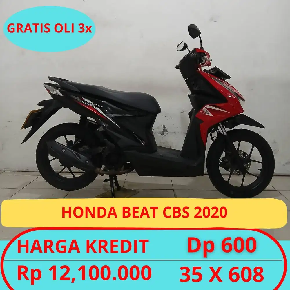 HONDA BEAT CBS 2020 DP HANYA 600 RIBU GUYSS
