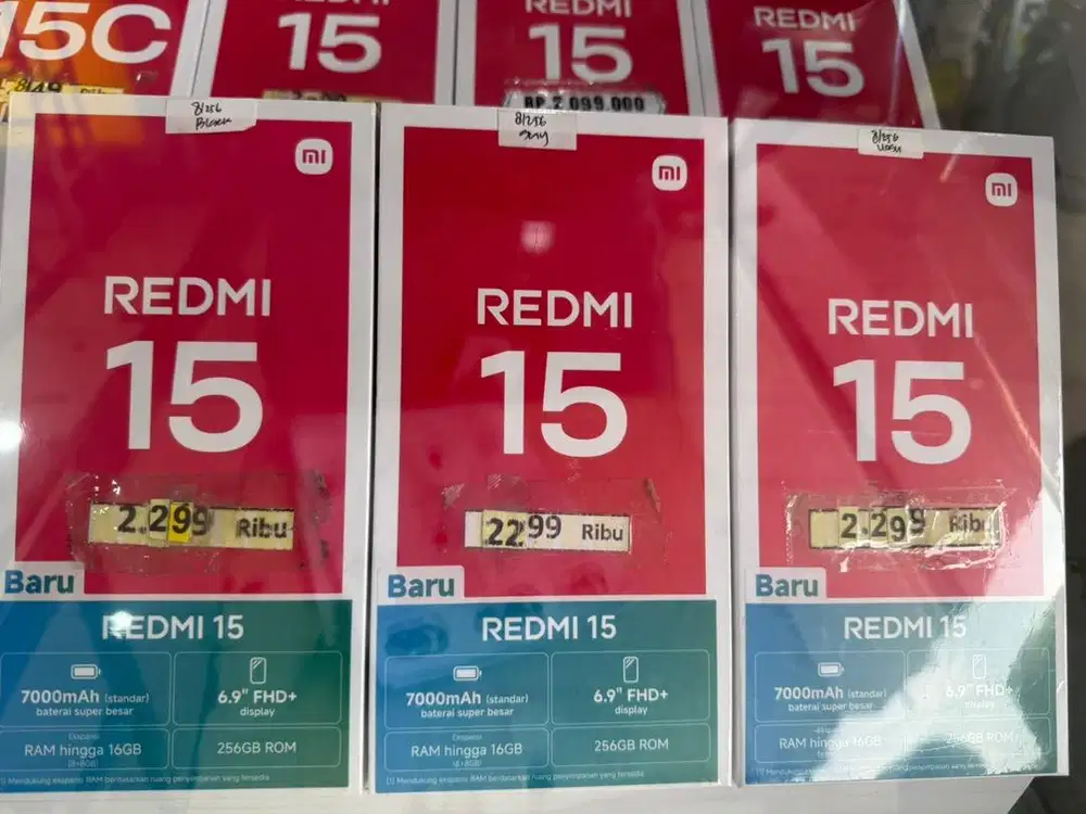 REDMI 15 8/256GB SEGEL GARANSI RESMI