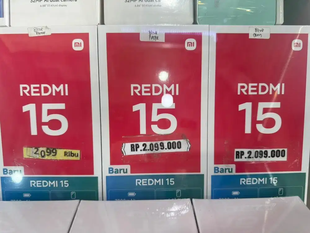 REDMI 15 8/128GB SEGEL GARANSI RESMI