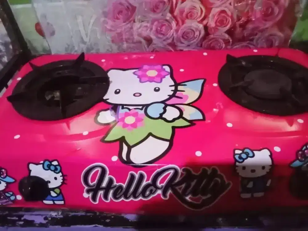 Kompor gas dua tungku dan mejig Miyako