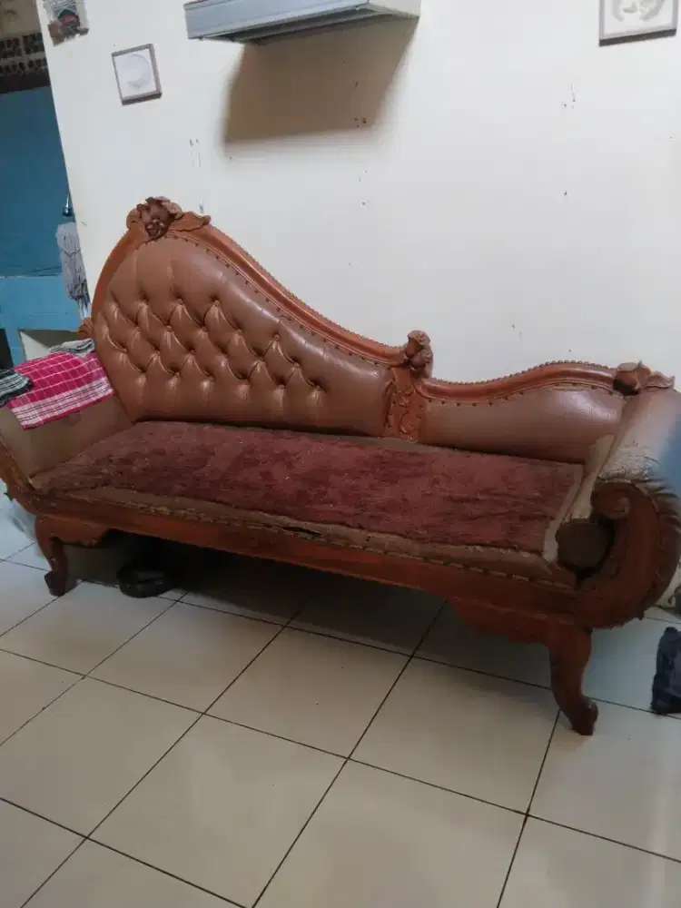 Di jual bangku santai kayu jati asli