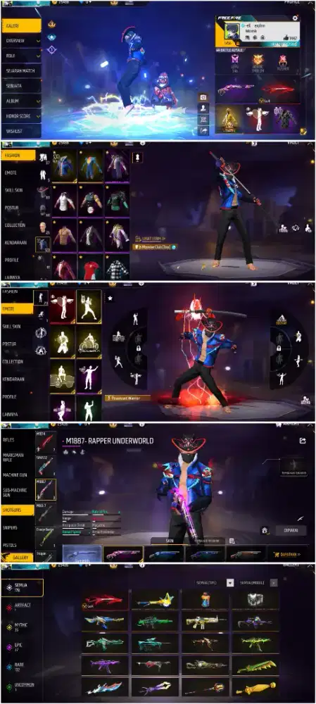 Jual akun FF spek SG reper yg minat lansung inbox