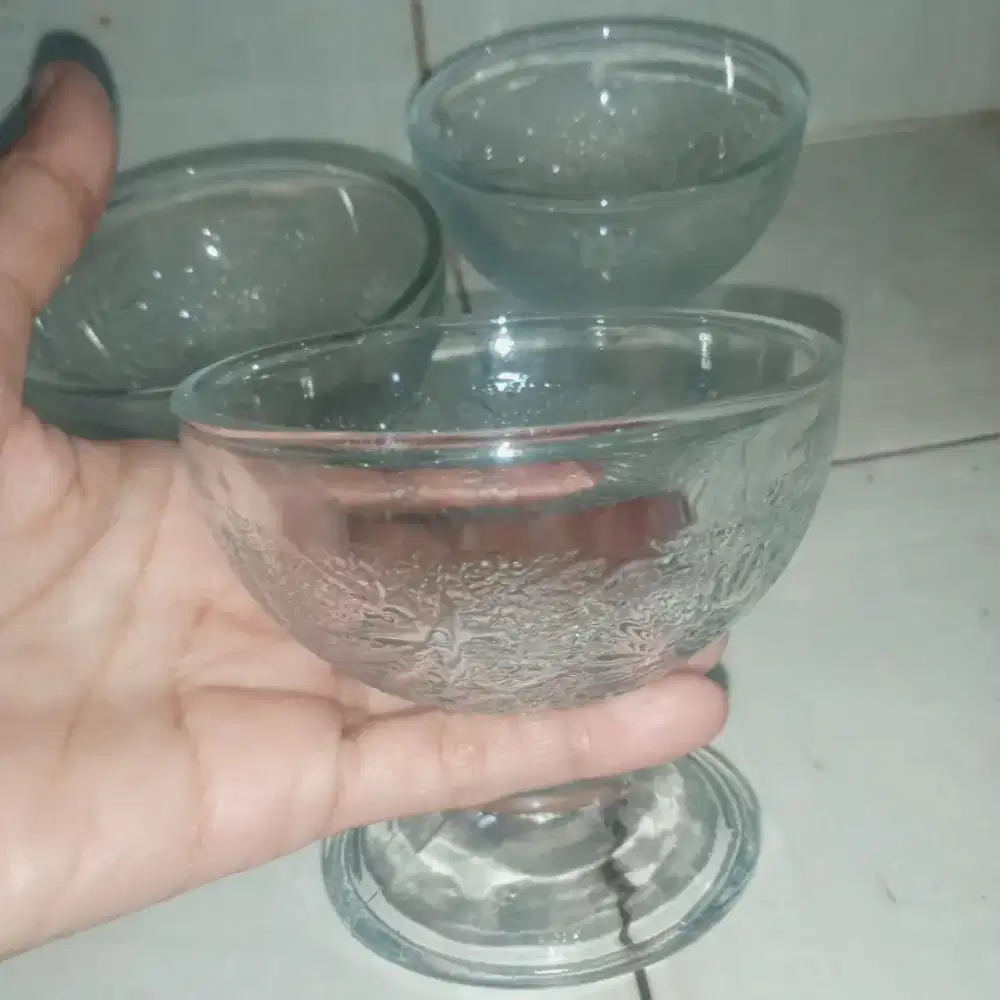 Gelas kaca ice cream jadoel