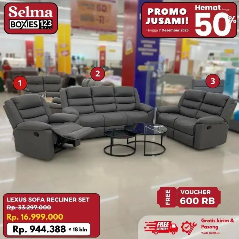 Sofa ser recliner
