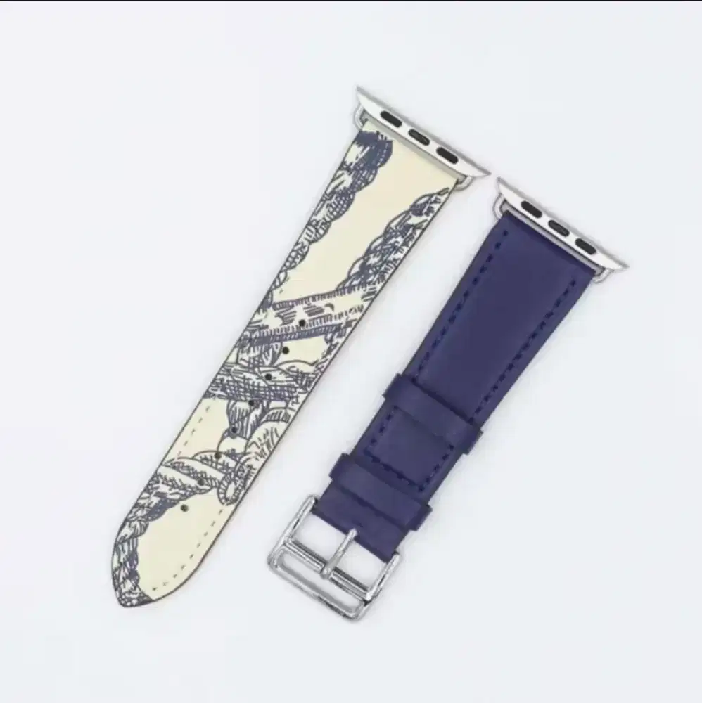 Strap Leather Smartwatch NAVY