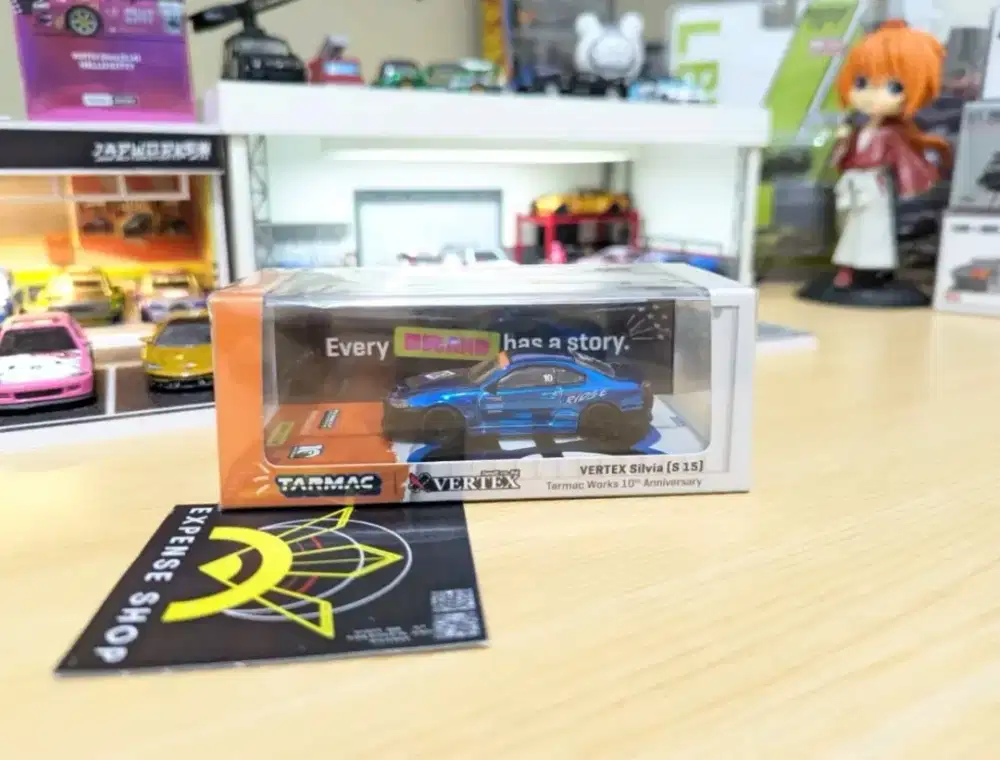 Tarmac Vertex Silvia S15 Blue Chrome 10Th Anniversary Edition