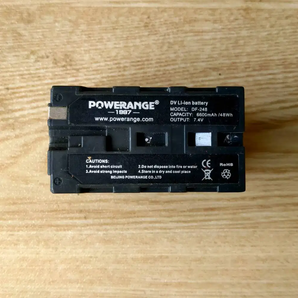 Baterai Kamera Powerange DF-248 NP-F Series 6600mAh 7.4V Li-ion