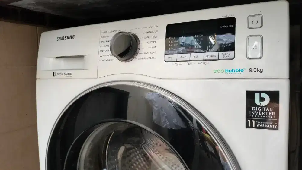 mesin cuci samsung eco bubble inverter 9kg