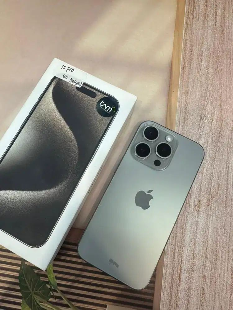 iPhone 15 Pro 512GB Natural Titanium BH 81% Eks iBox Lengkap