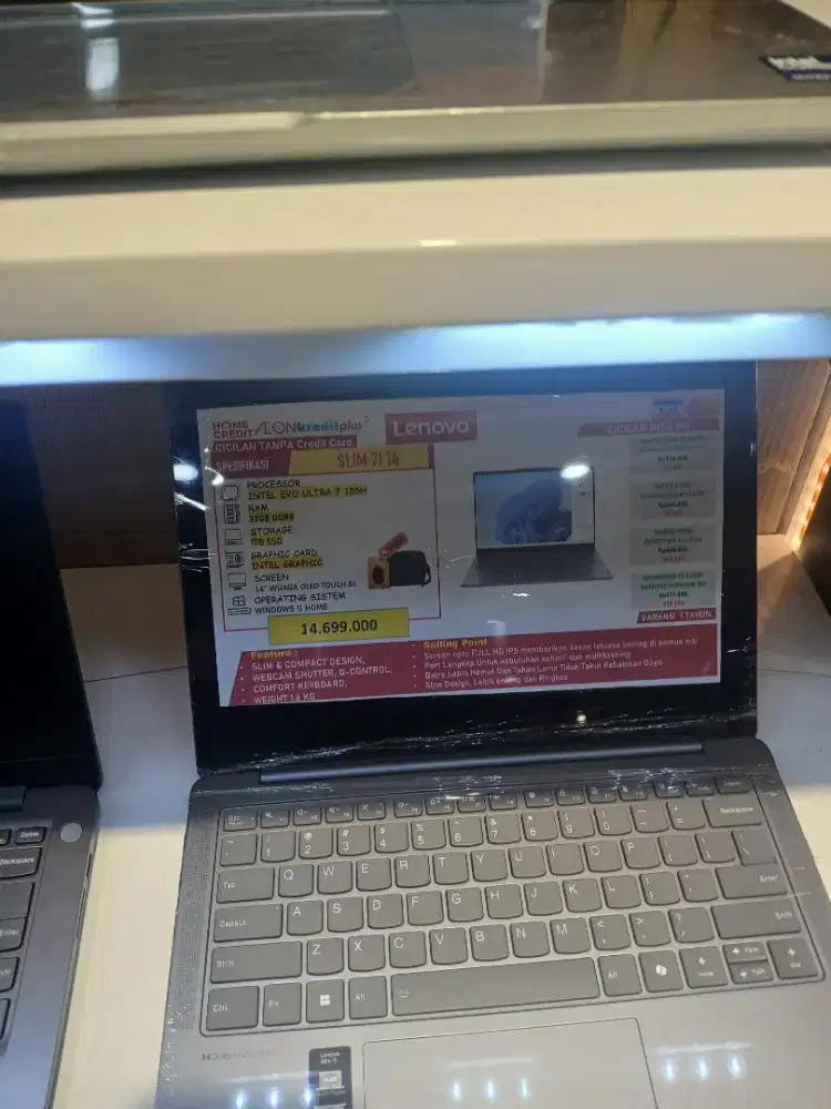 Cicil laptop Lenovo idepad slim7 ram 32 ssd 1tb