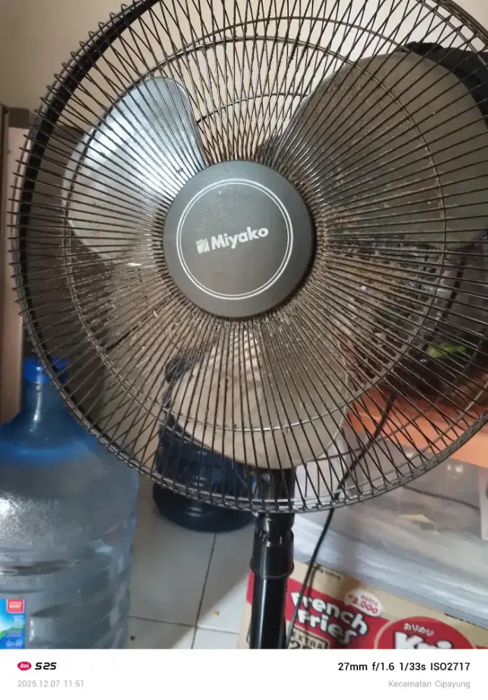 Kipas angin miyako normal minus kotor aja
