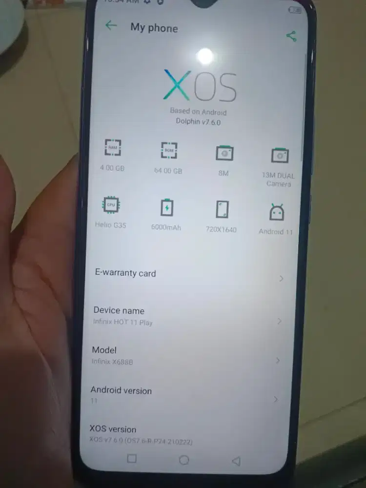 HP BEKAS INFINIX HOT 11 PLAY