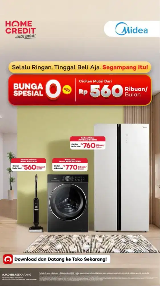 Kredit mesin cuci samsung dengan home Credit promo tanpa DP