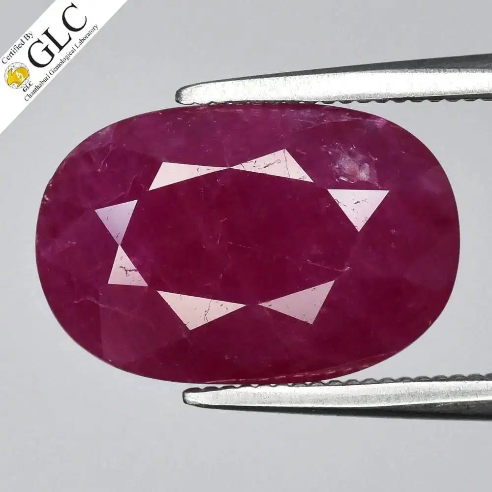Natural Ruby Unheated Certified