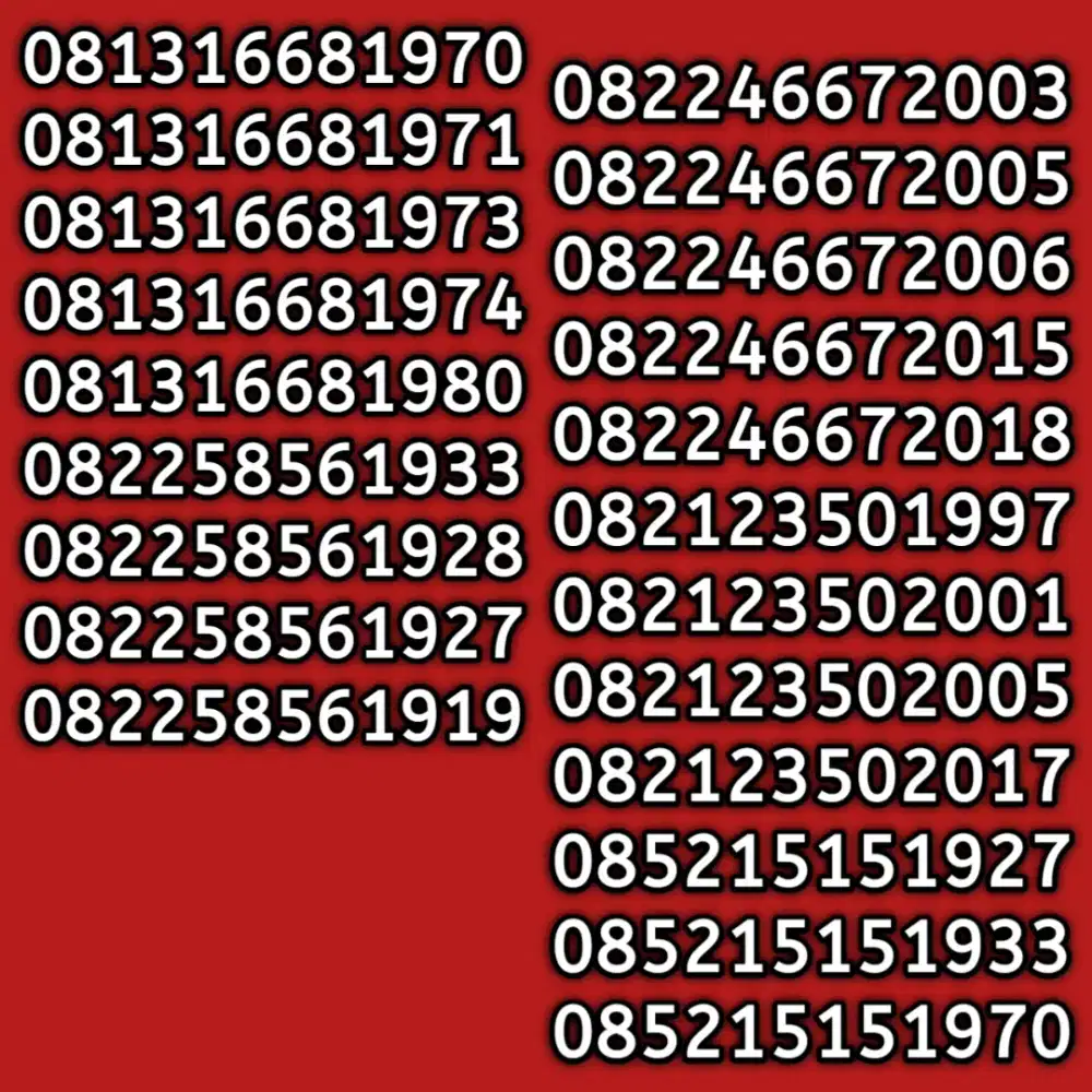 nomor cantik telkomsel simpati as tahun cantik