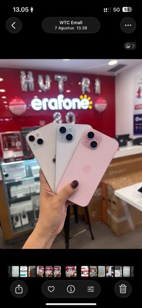 Iphone 15 128 Garansi resmi Ibox