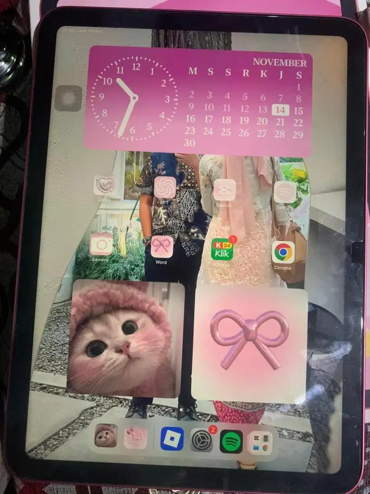 iPad Gen 10 Wifi 64gb Pink Fullset Ex Ibox
