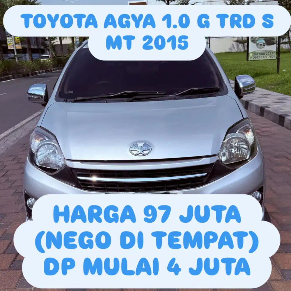 TOYOTA AGYA 1.0 G TRD S MT 2015 DP 4 JUTA