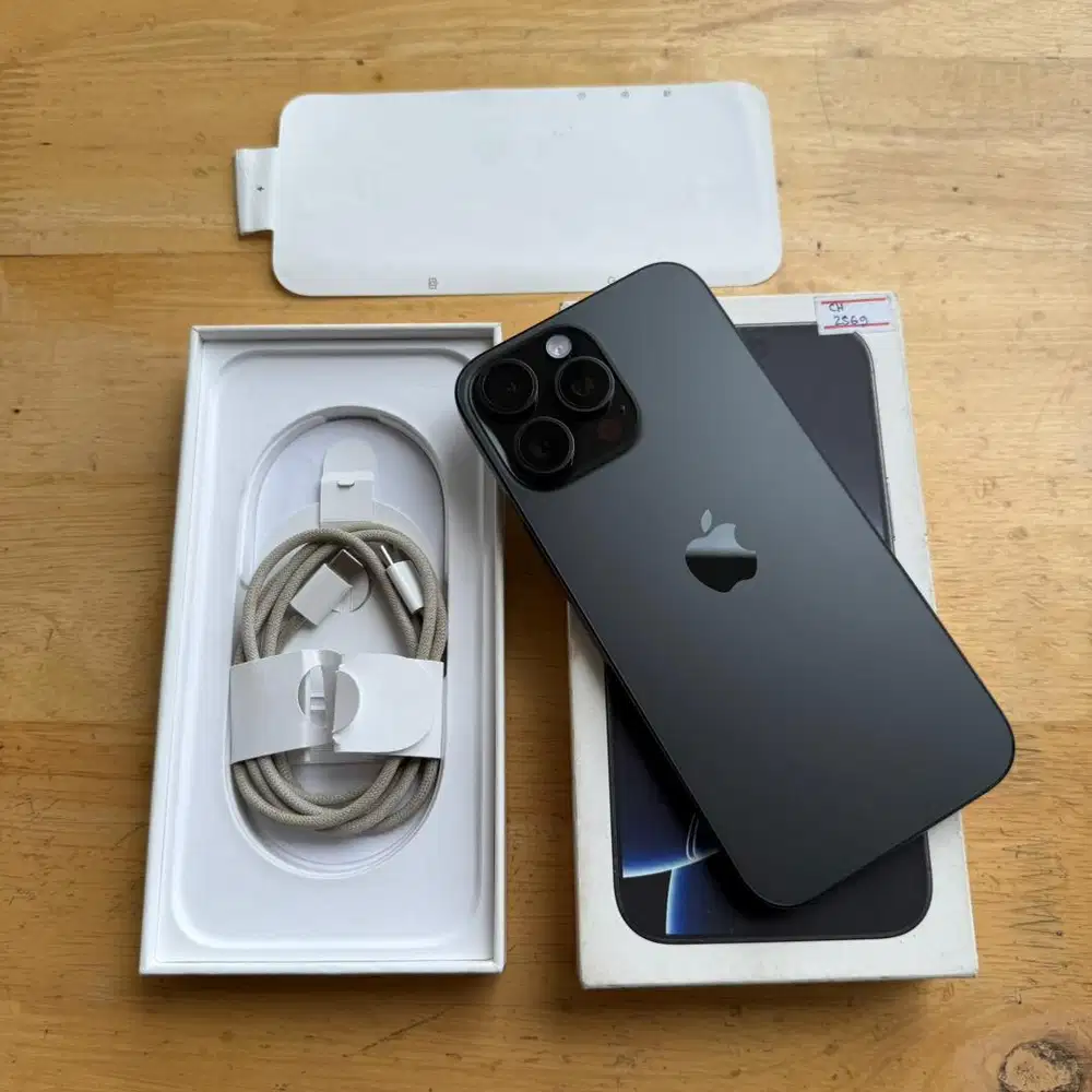 iPhone 16 PRO MAX 256GB Black Resmi Bea Cukai Dual Sim Aktif Garansi