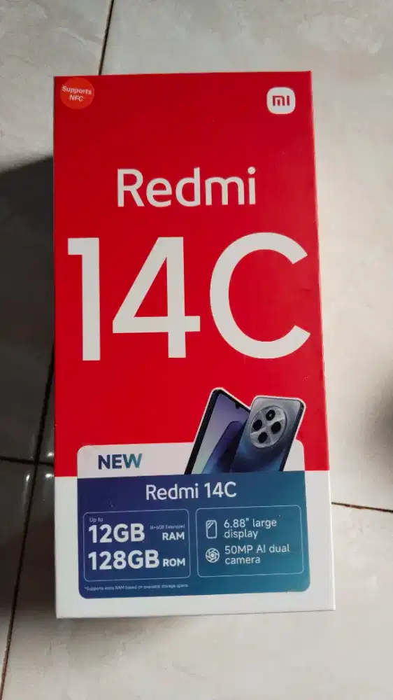 JUAL REDMI 14C RAM 6+6GB/128GB Dreamy purple