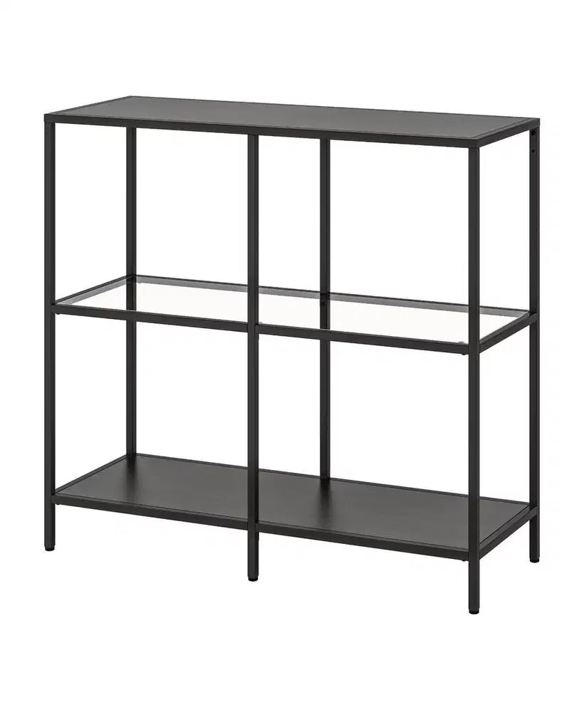 RAK ETALASE KACA 1M IKEA BNIB! JUAL RUGI BELUM DIPAKE