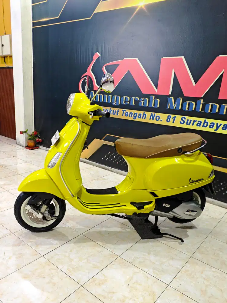 Piaggio LX125 I-get 2024 low Km yellow sole .Anugerah motor rungkut