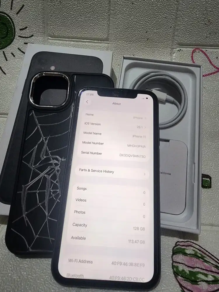 Iphone 11 128gb ex ibox warna black
