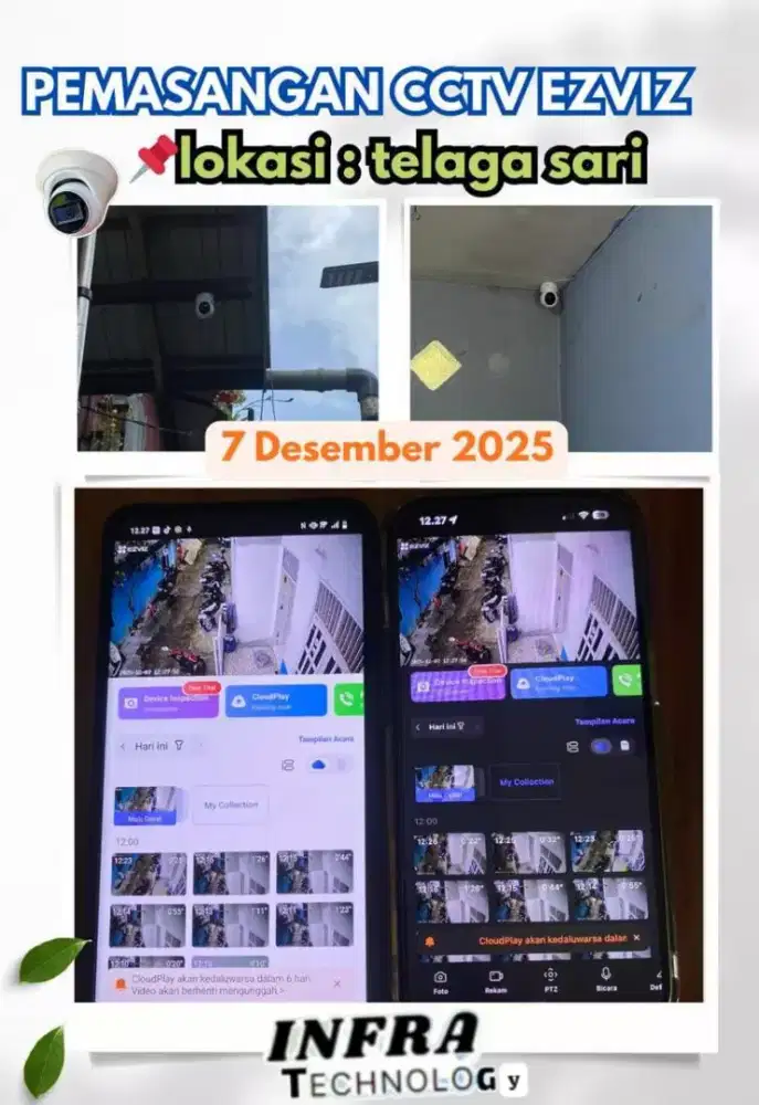CAMERA CCTV 2MP BISA PANTAU ONLINE DIHP TANPA KABEL